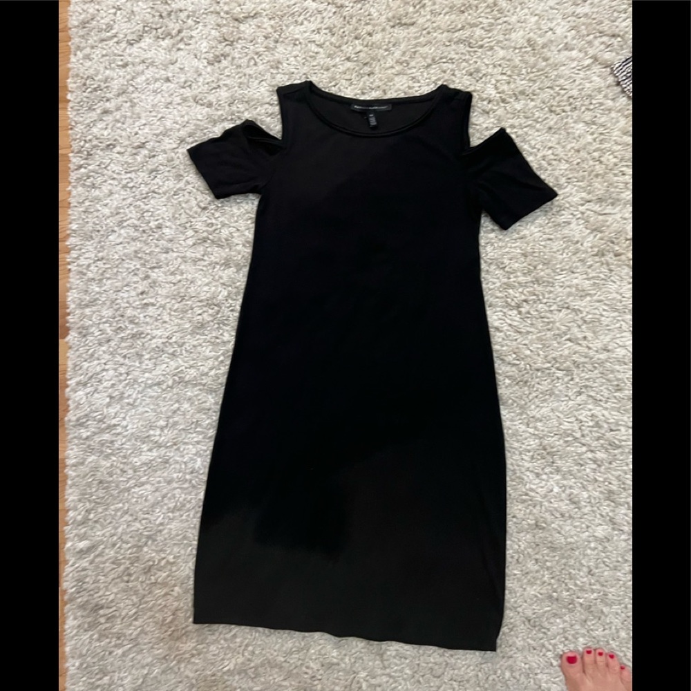 White House black market black knit dress xs s  resort travel versatile org$169